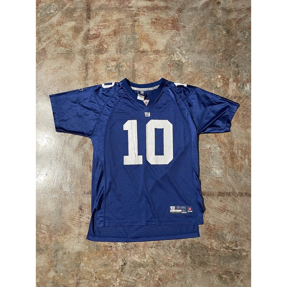 New York Giants Eli Manning #10 Reebok On Field Jersey Youth Sz XL‎ (18-20) *